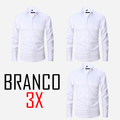 KIT 3 CAMISAS T-CARBON™  SLIM PREMIUM 50% DE DESCONTO