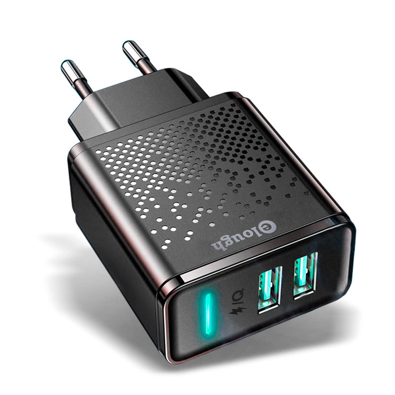 Adaptador de Carregador Dual USB Elough