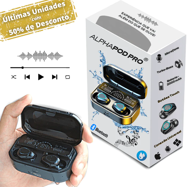 Fone Bluetooth à Prova d´agua - AlphaPod PRO 3.0™